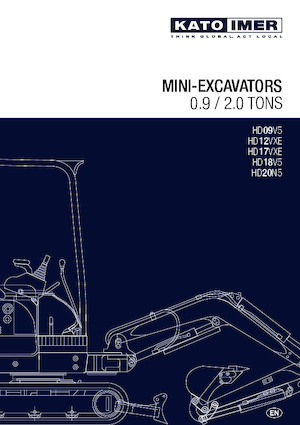 Miniexcavadoras Kato Imer HD18V5