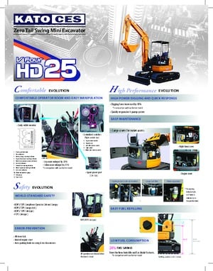 Miniexcavadoras Kato HD25V4