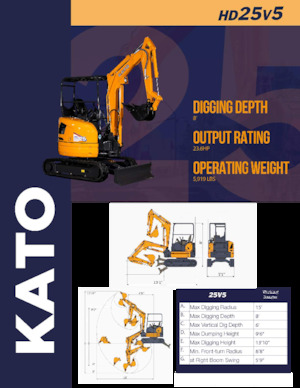 Miniexcavadoras Kato HD25V5