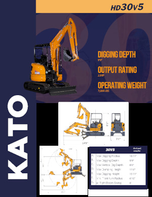 Miniexcavadoras Kato HD30V5