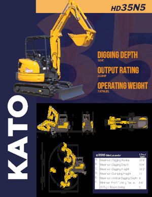 Miniexcavadoras Kato HD35N5