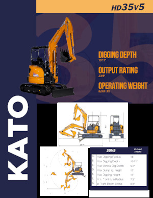 Miniexcavadoras Kato HD35V5