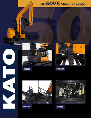 Miniexcavadoras Kato HD50V5