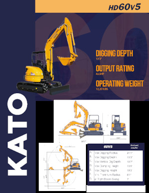 Miniexcavadoras Kato HD60V5