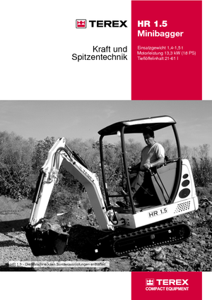 Miniexcavadoras Terex-Schaeff HR 1.5