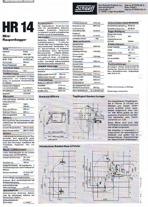 Miniexcavadoras Terex-Schaeff HR 14