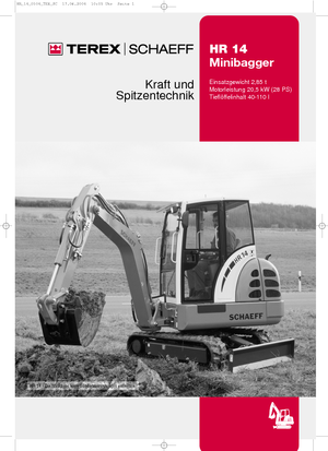 Miniexcavadoras Terex-Schaeff HR 14