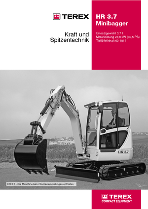 Miniexcavadoras Terex-Schaeff HR 3.7