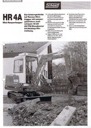 Miniexcavadoras Terex-Schaeff HR 4 A