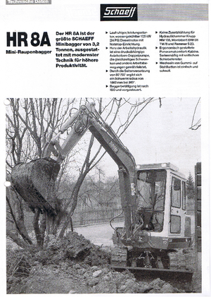 Miniexcavadoras Terex-Schaeff HR 8 A