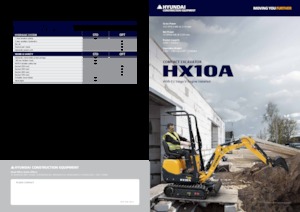 Miniexcavadoras Hyundai HX10A
