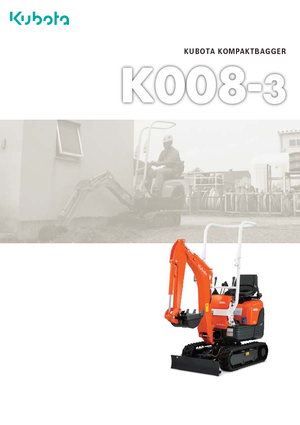 Miniexcavadoras Kubota K008-3G