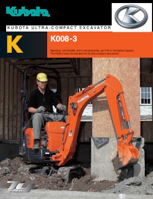 Miniexcavadoras Kubota K008-3