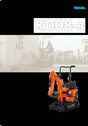 Miniexcavadoras Kubota K008-3
