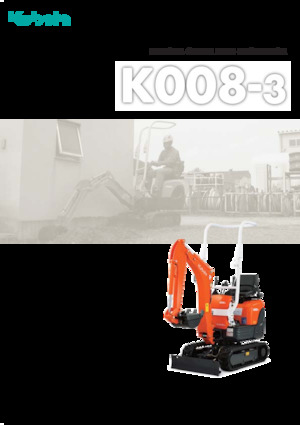Miniexcavadoras Kubota K008-3