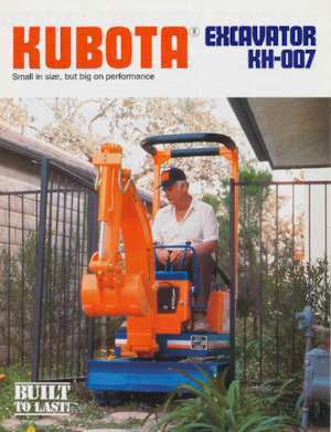 Miniexcavadoras Kubota KH007