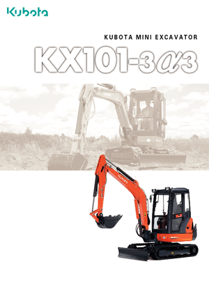 Miniexcavadoras Kubota KX101-3α3