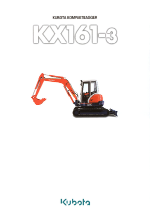 Miniexcavadoras Kubota KX161-3α GL