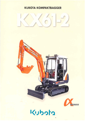 Miniexcavadoras Kubota KX61-2 G