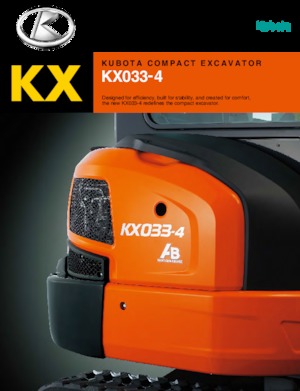 Miniexcavadoras Kubota KX033-4