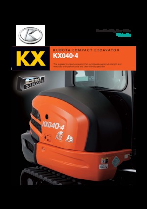 Miniexcavadoras Kubota KX040-4