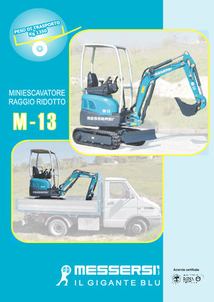 Miniexcavadoras Messersi M 13