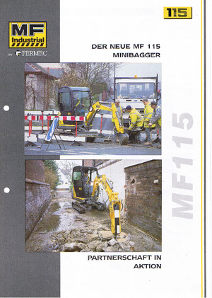 Miniexcavadoras MF Industrial MF 115