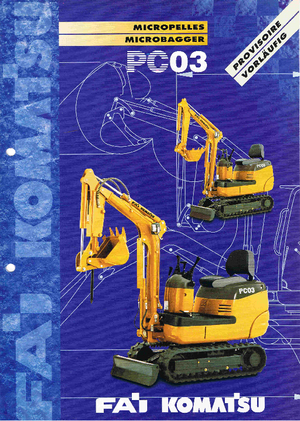 Miniexcavadoras Komatsu PC03-2