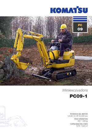 Miniexcavadoras Komatsu PC09-1 STD