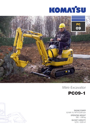 Miniexcavadoras Komatsu PC09-1 STD