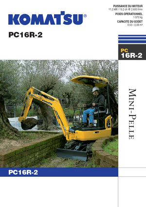 Miniexcavadoras Komatsu PC16R-2