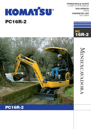 Miniexcavadoras Komatsu PC16R-2
