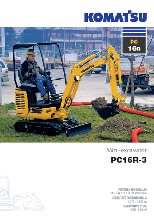 Miniexcavadoras Komatsu PC16R-3HS