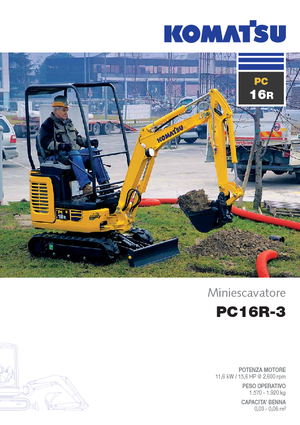 Miniexcavadoras Komatsu PC16R-3