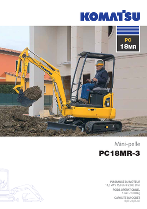 Miniexcavadoras Komatsu PC18MR-3