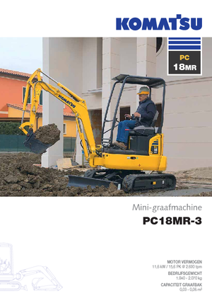 Miniexcavadoras Komatsu PC18MR-3