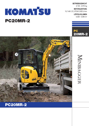 Miniexcavadoras Komatsu PC20MR-2