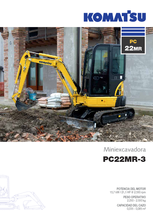 Miniexcavadoras Komatsu PC22MR-3