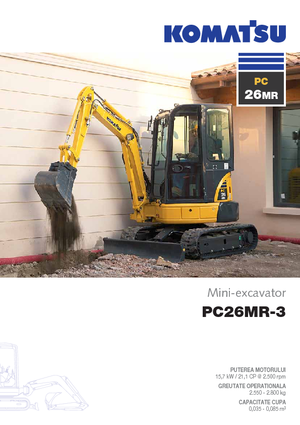 Miniexcavadoras Komatsu PC26MR-3