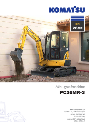Miniexcavadoras Komatsu PC26MR-3