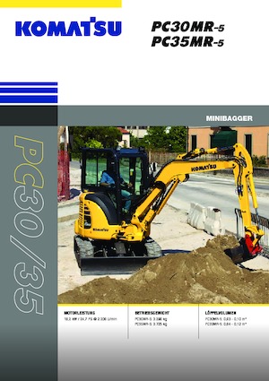 Miniexcavadoras Komatsu PC35MR-5