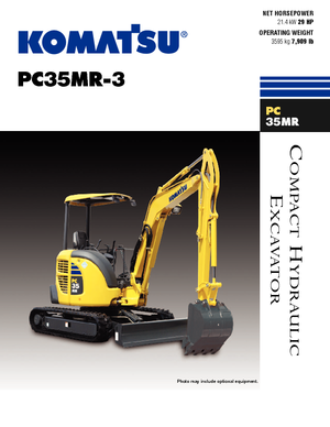 Miniexcavadoras Komatsu PC35MR-3