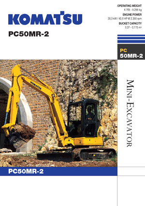 Miniexcavadoras Komatsu PC50MR-2