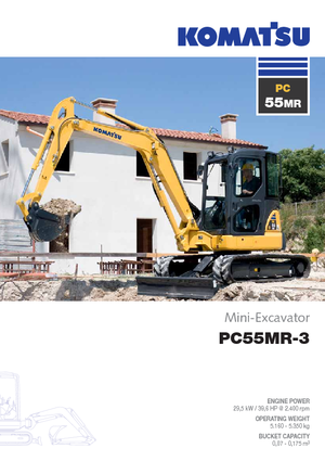 Miniexcavadoras Komatsu PC55MR-3