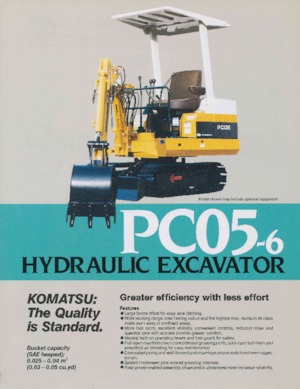 Miniexcavadoras Komatsu PC05-6