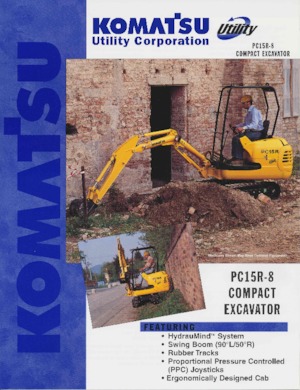 Miniexcavadoras Komatsu PC15R8