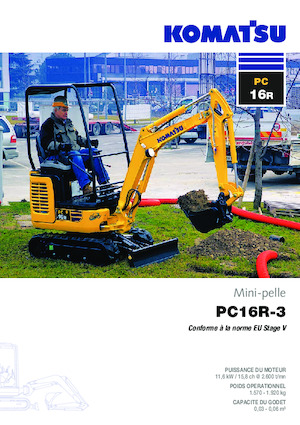 Miniexcavadoras Komatsu PC16R-3HS