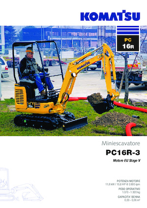 Miniexcavadoras Komatsu PC16R-3HS