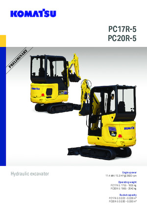 Miniexcavadoras Komatsu PC17R-5