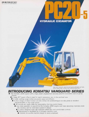 Miniexcavadoras Komatsu PC20-5